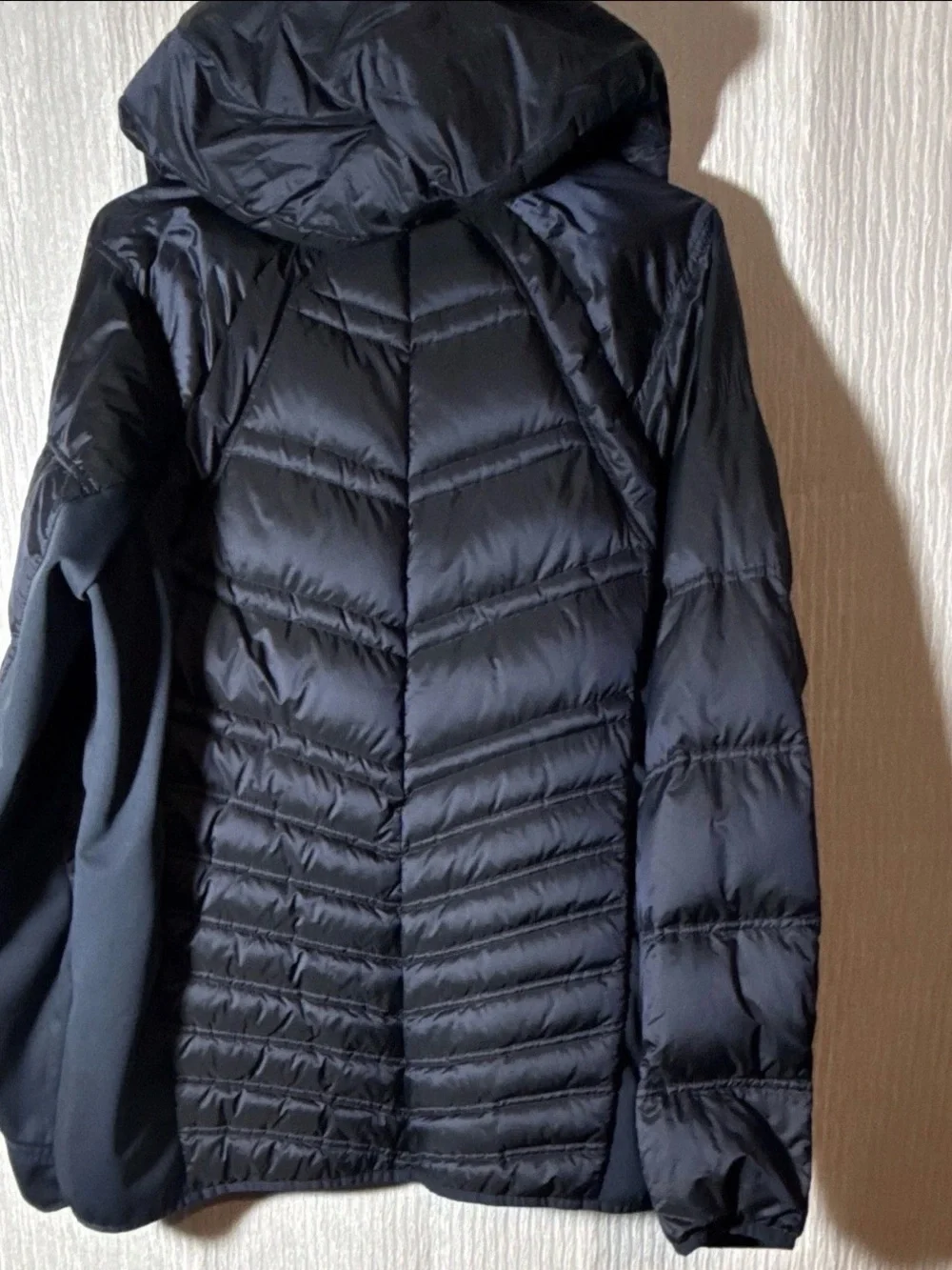 Michael Kors Kids Black Quilted Hooded Puffer Jacket with Silver Trim